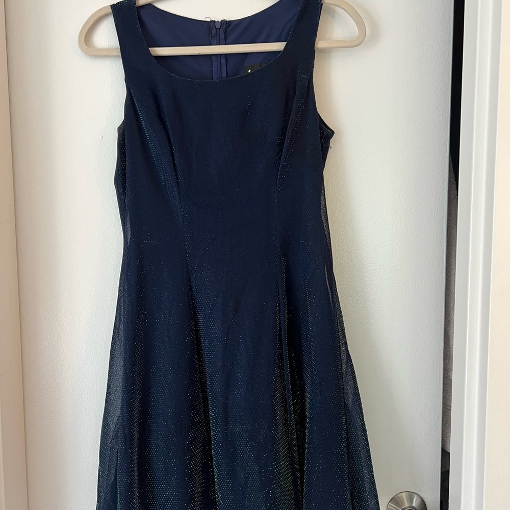 All that Jazz Blue A-Line Dress